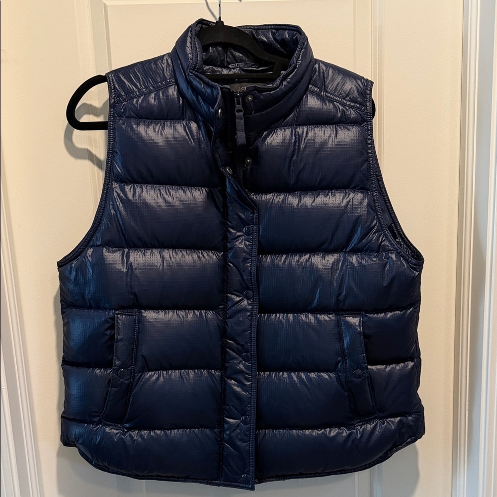 J. Crew Midnight Blue Quilted Vest